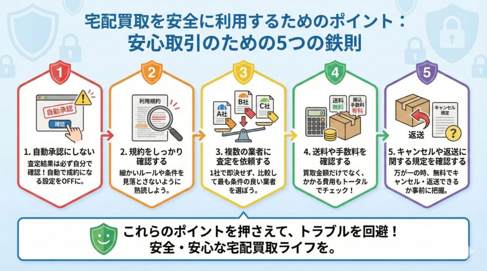 宅配買取を安全に利用するためのポイント