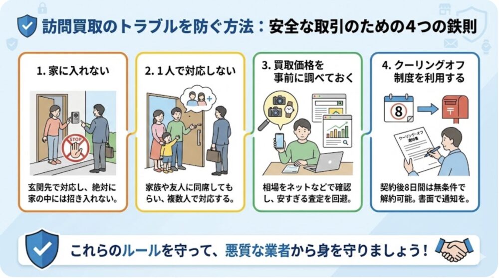 訪問買取のトラブルを防ぐ方法