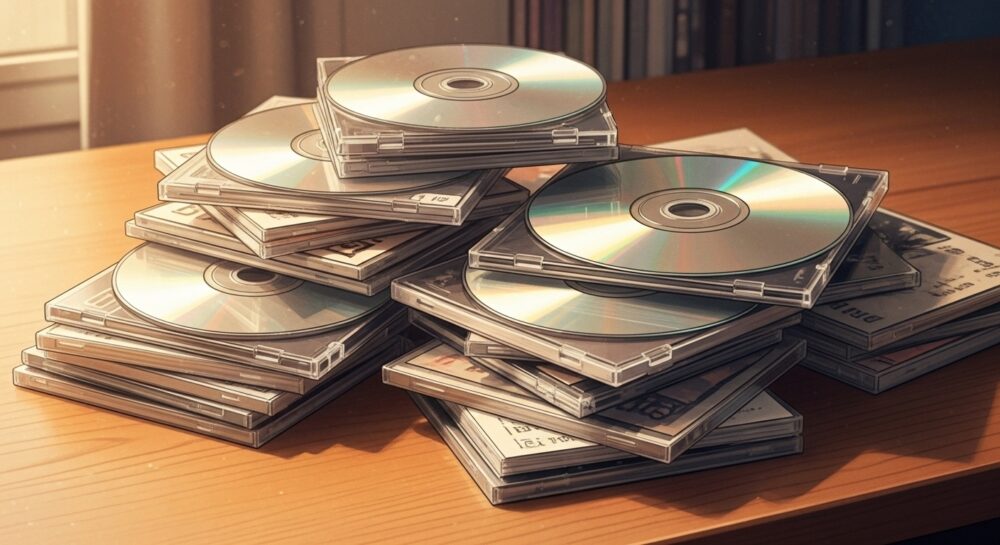 ケースやジャケットの有無を確認する