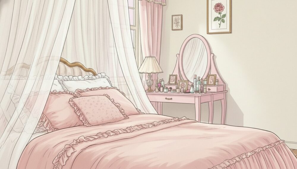 ピンク×白の甘々系