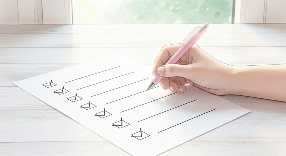 グッズの購入を迷ったときのチェックリスト