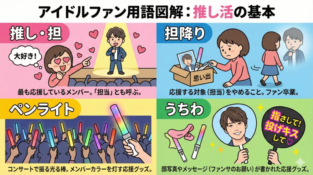 ジャニオタの専門用語を理解する