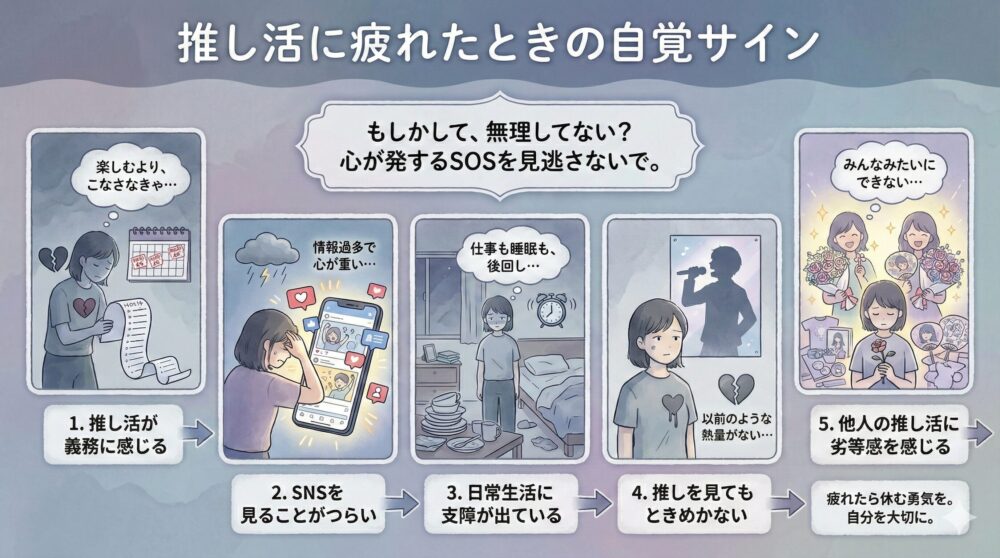 推し活に疲れたときの自覚サイン