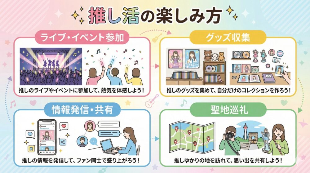 推し活の楽しみ方