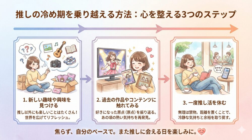 推しの冷め期を乗り越える方法